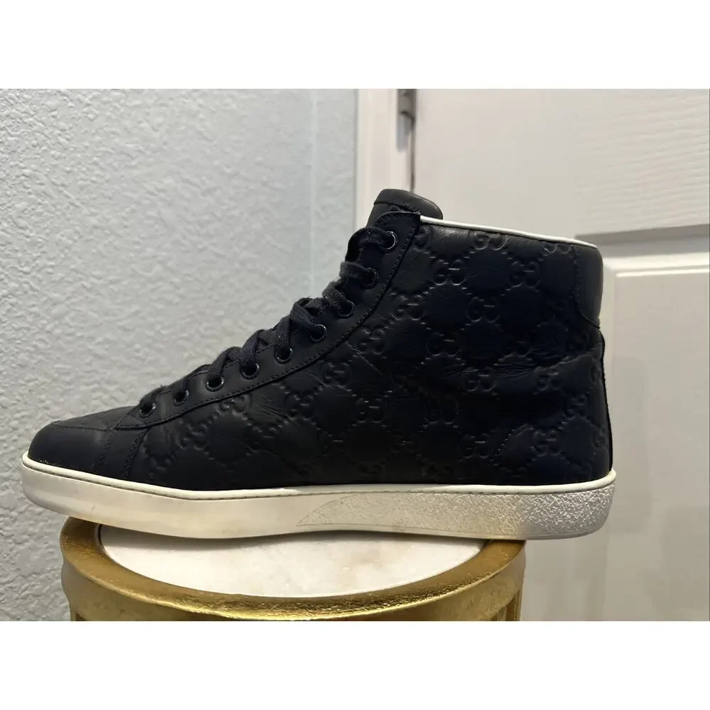 AUTHENTIC GUCCI BROOKLYN GUCCISSIMA 357169 GG 10.5 (fits USA 11.5) DK BLUE